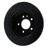 633-31025R Drilled/Slotted Brake Rotor [Black], 1988-1994 BMW, Position: Rear Right - image 4