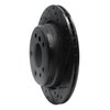 633-31032R Drilled/Slotted Brake Rotor [Black], 1991-1995 BMW, Position: Rear Right - image 2