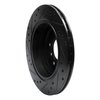 633-31032R Drilled/Slotted Brake Rotor [Black], 1991-1995 BMW, Position: Rear Right - image 4