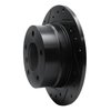 633-31039L Drilled/Slotted Brake Rotor [Black], 1995-1999 BMW, Position: Rear Left - image 2