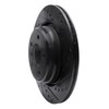 633-31041R Drilled/Slotted Brake Rotor [Black], 1995-2003 BMW, Position: Rear Right - image 2