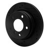 633-31042L Drilled/Slotted Brake Rotor [Black], 1996-2005 BMW, Position: Rear Left - image 2