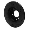 633-31042L Drilled/Slotted Brake Rotor [Black], 1996-2005 BMW, Position: Rear Left - image 4