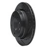 633-31042R Drilled/Slotted Brake Rotor [Black], 1996-2005 BMW, Position: Rear Right - image 2