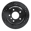 633-31044R Drilled/Slotted Brake Rotor [Black], 1996-2003 BMW, Position: Rear Right - image 1