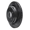633-31044R Drilled/Slotted Brake Rotor [Black], 1996-2003 BMW, Position: Rear Right - image 2