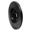 633-31047L Drilled/Slotted Brake Rotor [Black], 1999-2006 BMW, Position: Rear Left - image 4
