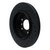 633-31053R Drilled/Slotted Brake Rotor [Black], 2001-2006 BMW, Position: Rear Right - image 4