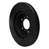633-31054D Drilled/Slotted Brake Rotor [Black], 2001-2006 BMW, Position: Left Front - image 4