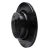 633-31061L Drilled/Slotted Brake Rotor [Black], 2003-2008 BMW, Position: Rear Left - image 2