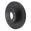 633-31067R Drilled/Slotted Brake Rotor [Black], 2006-2013 BMW, Position: Front Right - image 2