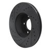 633-31067R Drilled/Slotted Brake Rotor [Black], 2006-2013 BMW, Position: Front Right - image 4