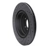 633-31070R Drilled/Slotted Brake Rotor [Black], 2006-2015 BMW, Position: Rear Right - image 4