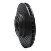 633-31083R Drilled/Slotted Brake Rotor [Black], 2007-2008 BMW, Position: Front Right - image 2