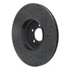 633-31084L Drilled/Slotted Brake Rotor [Black], 2007-2008 BMW, Position: Rear Left - image 4