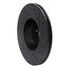 633-31089L Drilled/Slotted Brake Rotor [Black], 2007-2021 BMW, Position: Front Left - image 4