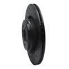 633-31095R Drilled/Slotted Brake Rotor [Black], 2009-2019 BMW, Position: Rear Right - image 2
