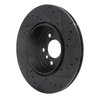 633-31106L Drilled/Slotted Brake Rotor [Black], 2010-2019 BMW, Position: Rear Left - image 4