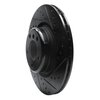 633-31113R Drilled/Slotted Brake Rotor [Black], 2012-2020 BMW, Position: Rear Right - image 2