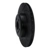 633-31130L Drilled/Slotted Brake Rotor [Black], Fits Select Multiple Makes/Models, Position: Rear Left - image 2