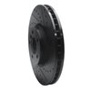 633-31137R Drilled/Slotted Brake Rotor [Black], 2002-2006 BMW, Position: Front Right - image 2
