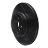 633-31141R Drilled/Slotted Brake Rotor [Black], 2007-2019 BMW, Position: Rear Right - image 2