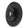 633-31148R Drilled/Slotted Brake Rotor [Black], 2010-2014 BMW, Position: Rear Right - image 2