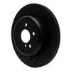633-31169D Drilled/Slotted Brake Rotor [Black], Fits Select Multiple Makes/Models, Position: Rear Right - image 2