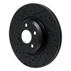 633-31171L Drilled/Slotted Brake Rotor [Black], Fits Select Multiple Makes/Models, Position: Front Left - image 2