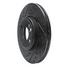 633-32002L Drilled/Slotted Brake Rotor [Black], 2002-2006 Mini, Position: Front Left - image 2