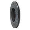 633-32002R Drilled/Slotted Brake Rotor [Black], 2002-2006 Mini, Position: Front Right - image 4