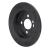 633-32003L Drilled/Slotted Brake Rotor [Black], 2002-2015 Mini, Position: Rear Left - image 4