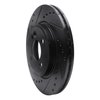 633-32004L Drilled/Slotted Brake Rotor [Black], 2002-2008 Mini, Position: Front Left - image 2