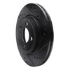 633-32004R Drilled/Slotted Brake Rotor [Black], 2002-2008 Mini, Position: Front Right - image 2