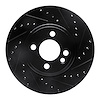 633-32005R Drilled/Slotted Brake Rotor [Black], 2007-2015 Mini, Position: Front Right - image 1