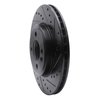 633-32005R Drilled/Slotted Brake Rotor [Black], 2007-2015 Mini, Position: Front Right - image 2
