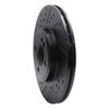 633-32006 Drilled/Slotted Brake Rotor [Black], 2007-2015 Mini, Position: Front - image 2