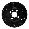 633-32006R Drilled/Slotted Brake Rotor [Black], 2007-2015 Mini, Position: Front Right - image 1