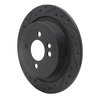 633-32007L Drilled/Slotted Brake Rotor [Black], 2009-2014 Mini, Position: Rear Left - image 2