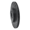 633-32008L Drilled/Slotted Brake Rotor [Black], 2009-2014 Mini, Position: Front Left - image 2