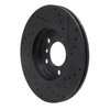 633-32011L Drilled/Slotted Brake Rotor [Black], 2011-2016 Mini, Position: Front Left - image 4