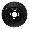 633-32014R Drilled/Slotted Brake Rotor [Black], 2013-2013 Mini, Position: Front Right - image 1