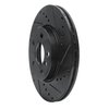 633-32015R Drilled/Slotted Brake Rotor [Black], 2014-2021 Mini, Position: Front Right - image 2