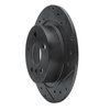 633-32016R Drilled/Slotted Brake Rotor [Black], Fits Select Multiple Makes/Models, Position: Rear Right - image 2