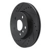 633-32017L Drilled/Slotted Brake Rotor [Black], Fits Select Mini, Position: Front Left - image 2