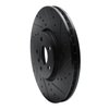 633-32019R Drilled/Slotted Brake Rotor [Black], 2015-2019 Mini, Position: Front Right - image 2