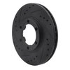 633-37007L Drilled/Slotted Brake Rotor [Black], 1986-2006 Multiple Makes/Models, Position: Front Left - image 2
