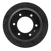 633-37009R Drilled/Slotted Brake Rotor [Black], 1992-2004 Multiple Makes/Models, Position: Rear Right - image 1