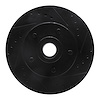 633-39000R Drilled/Slotted Brake Rotor [Black], 1973-1989 Mopar, Position: Front Right - image 1