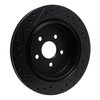 633-39007R Drilled/Slotted Brake Rotor [Black], 1989-1995 Mopar, Position: Rear Right - image 4